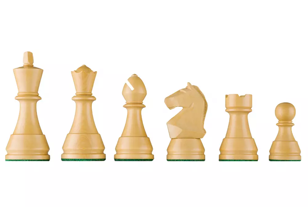 Drewniane figury szachowe DGT Modern do desek elektronicznych - dodatkowo dociążane